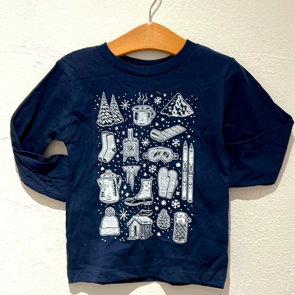 NWT☃️Moore Collection | Snow Day Long Sleeved Tee - Navy